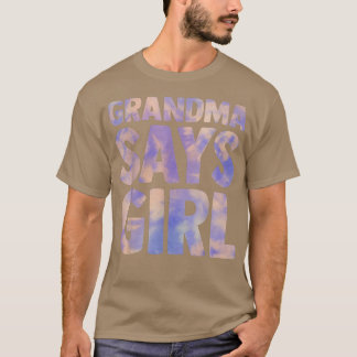 Camiseta vovó diz sexo feminino revela anúncio de gravidez