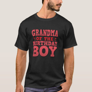 Camiseta Vovó Do Aniversário Da Família Birthday Boy Gr