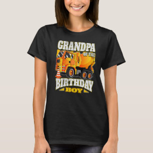 Camiseta Vovô Do Aniversário Do Misturador De Concretos