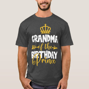 Camiseta Vovó do aniversário do Príncipe Bday Idea For Boy