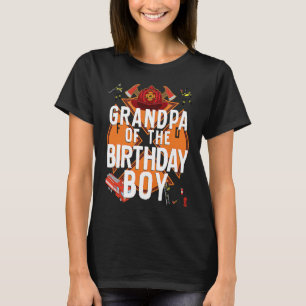 Camiseta Vovô Do Aniversário Homem-Fogo Que Corresponde À F
