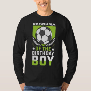 Camiseta Vovó Do Aniversário Jogador De Futebol De Bday Tea