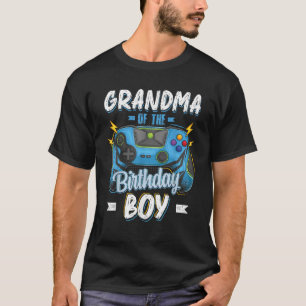 Camiseta Vovó do Aniversário Jogo de Vídeo da Família Corre