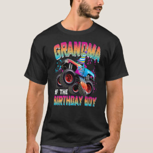 Camiseta Vovó do Aniversário que Combina com o Monstro