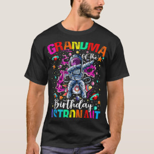 Camiseta Vovó Do Astronauta De Astronauta De Aniversário, E