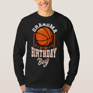 Camiseta Vovó Do Baile Do Tema De Basquete Do Aniversário