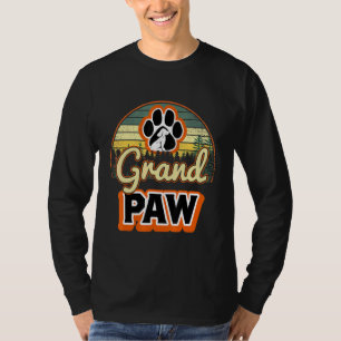 Camiseta Vovô do Cachorro da Grande Paw Retro