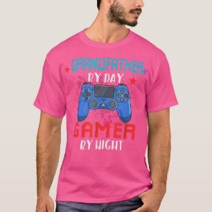 Camiseta Vovô Do Dia Gamer Da Noite, Melhor Avô