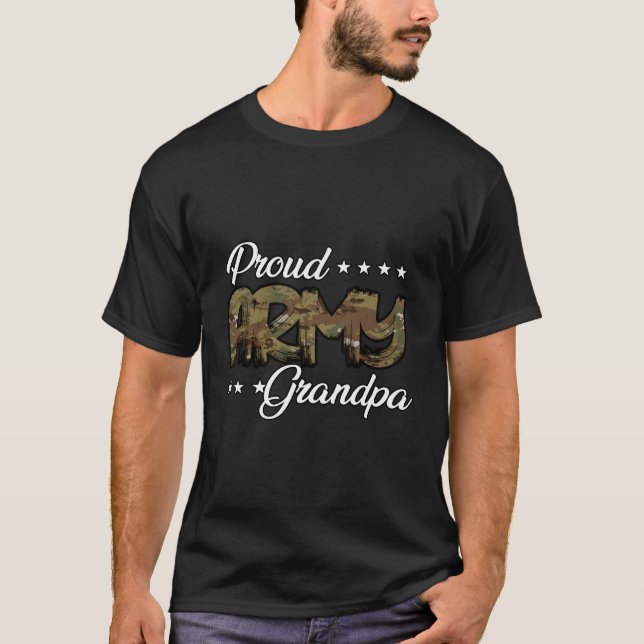 Camiseta Vovô do Exército Orgulhoso Ocp (Frente)