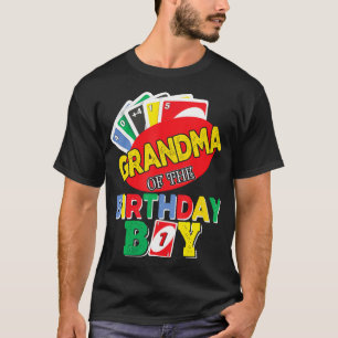 Camiseta Vovó Do Garoto Uno Aniversário Uno