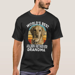 Camiseta Vovó do Golden Retriever Melhor Retriever do Mundo