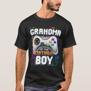 Camiseta Vovó Do Jogo De Vídeo De Aniversário Que Combina B