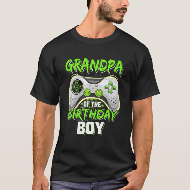 Camiseta Vovô Do Jovem Bestial Jogo Gamer Match (Frente)