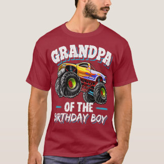 Camiseta Vovô do partido Birthday Boy Monster Truck