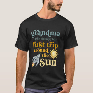 Camiseta Vovó do primeiro aniversario do Espaço Exterior Pr