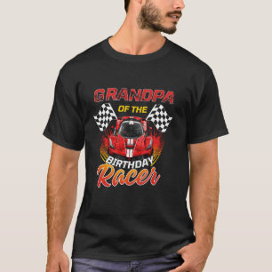 Camiseta Vovô Do Race Car Party Da Corrida De Aniversário