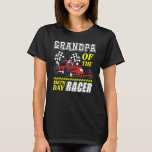 Camiseta Vovô Do Race Car Party Da Corrida De Aniversário