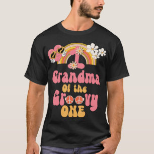 Camiseta Vovó Do Símbolo Da Paz Groovy Retro Aniversário