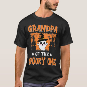 Camiseta Vovô do Spooky One, primeiro aniversario Halloween