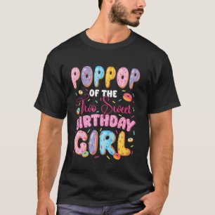 Camiseta Vovô Dos Dois Doces Donuts De Aniversário Da Menin