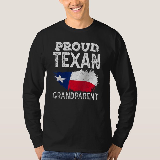 Camiseta Vovô e avô texano orgulho patriótico do Texas (Frente)