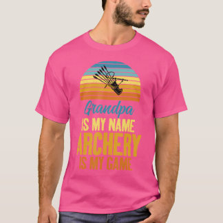 Camiseta Vovô É Meu Nome Archery Meu Jogo Archery Vovô