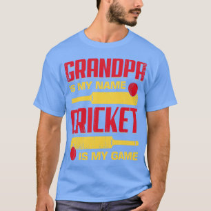 Camiseta Vovô É Meu Nome Cricket É Meu Jogo