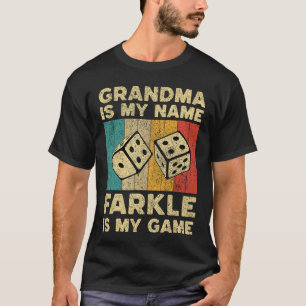 Camiseta Vovó é meu nome Farkle é meu jogo Farkle Dados G