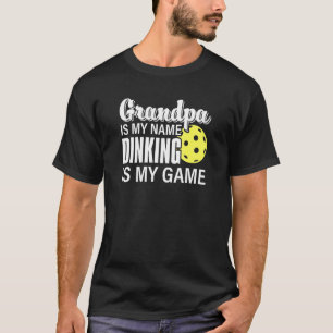 Camiseta Vovô É Meu Nome Jantar É Meu Jogo De Pickleball G