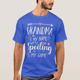 Camiseta Vovó é meu nome Mimar é meu jogo Divertido Vovó