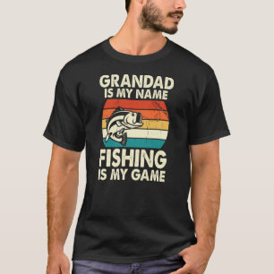 Camiseta Vovô é meu nome pescar é meu jogo