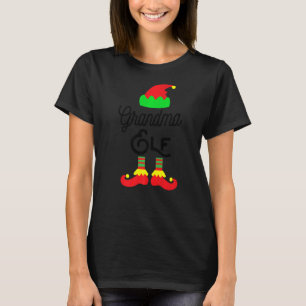 Camiseta Vovó ELF Família de Festas de Natal Pajama Holi