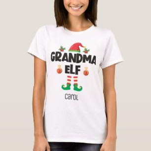 Camiseta Vovó elf família que corresponde ao nome da roupa 