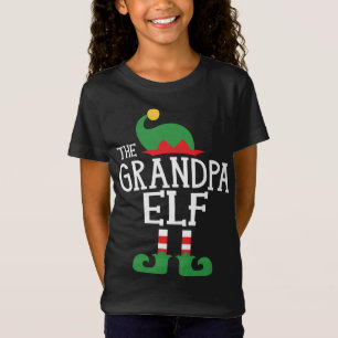 Camiseta Vovô Elf Familiar Festa de Natal Topo