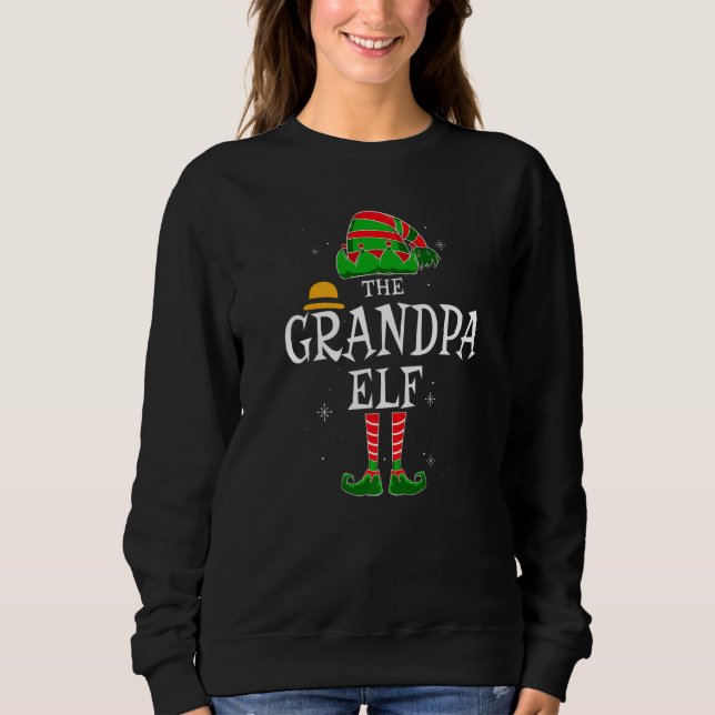 Camiseta Vovô Elf Grupo Correspondente Natal da Família H (Frente)