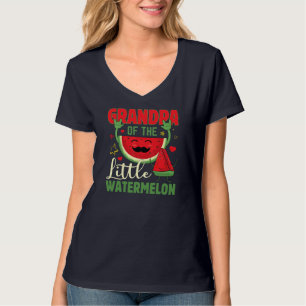 Camiseta Vovô Engraçado Da Pequena Melancia Tropical Fr