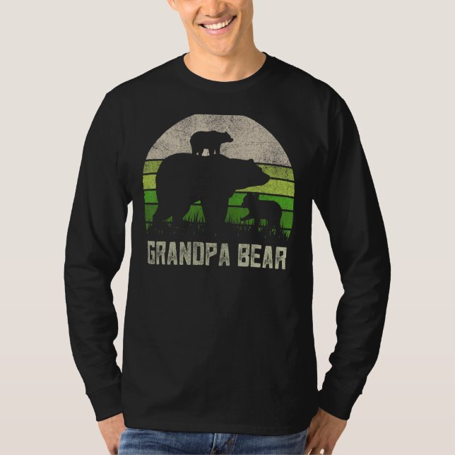 Camiseta Vovô Engraçado De Netos Vovô Bear 2 (Frente)