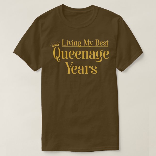 Camiseta Vovó Engraçado Melhor Queenage Anos Mais Velho  (Frente do Design)