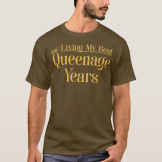 Camiseta Vovó Engraçado Melhor Queenage Anos Mais Velho 