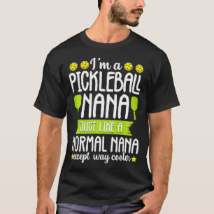 Camiseta Vovó Engraçado Pickleball Nana Pai Legal Paddle Ba