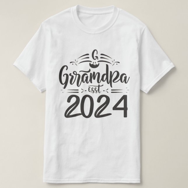Camiseta vovô est 2024, Promovido Ao Vovô Est. 2024 (Frente do Design)