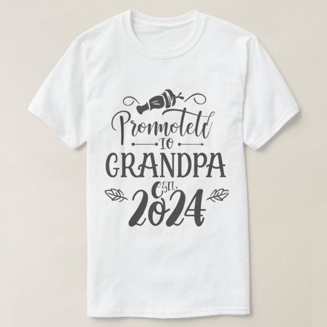 Camiseta vovô est 2024, Promovido Ao Vovô Est. 2024 (Frente do Design)