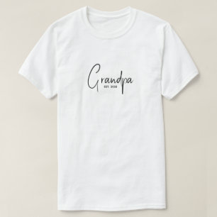 Camiseta Vovó Estabeleceu Novo Presente para Vovô