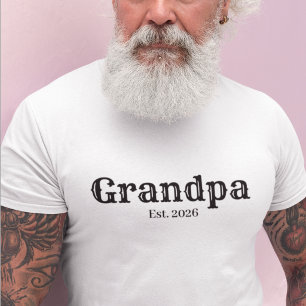 Camiseta Vovô estabelecido ano costume