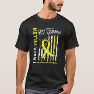 Camiseta Vovó Excelente Amarelo Sensibilização para a En