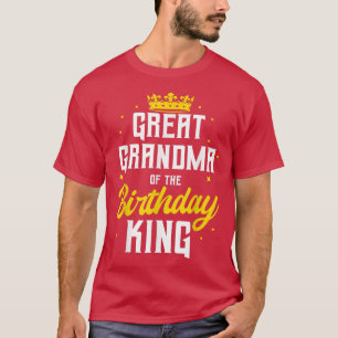 Camiseta Vovó excelente da Coroa do Partido Rei Bda