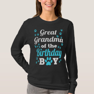 Camiseta Vovó excelente Da Pata De Cachorro De Aniversário