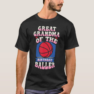 Camiseta Vovó excelente Do Aniversário De Basquete