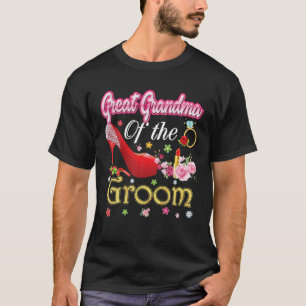 Camiseta Vovó excelente Do Feliz Casamento Da Flor Pi