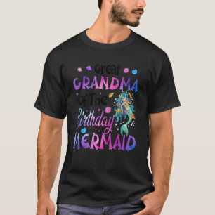 Camiseta Vovó excelente Do Tema Da Sereia De Aniversário